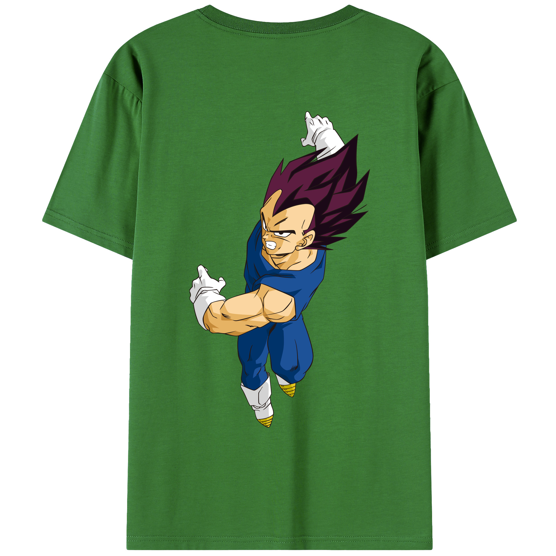 （画像用） ドラゴンボール ベジータ四世（Bejīta Yonsei）DRAGON BALL Vegeta IV レディース半袖Tシャツ(バックプリント)